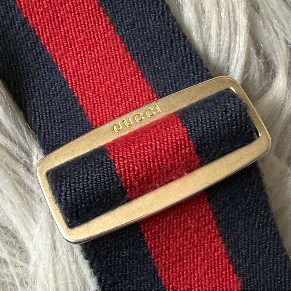 GUCCI Canvas Torchon Double G Web Belt Size 90 - Picture 9 of 12